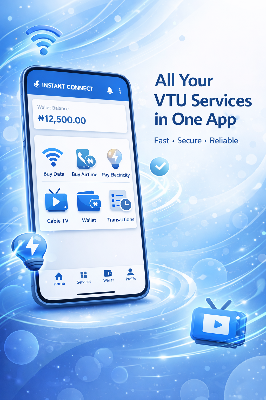 INSTANT CONNECT App Dashboard